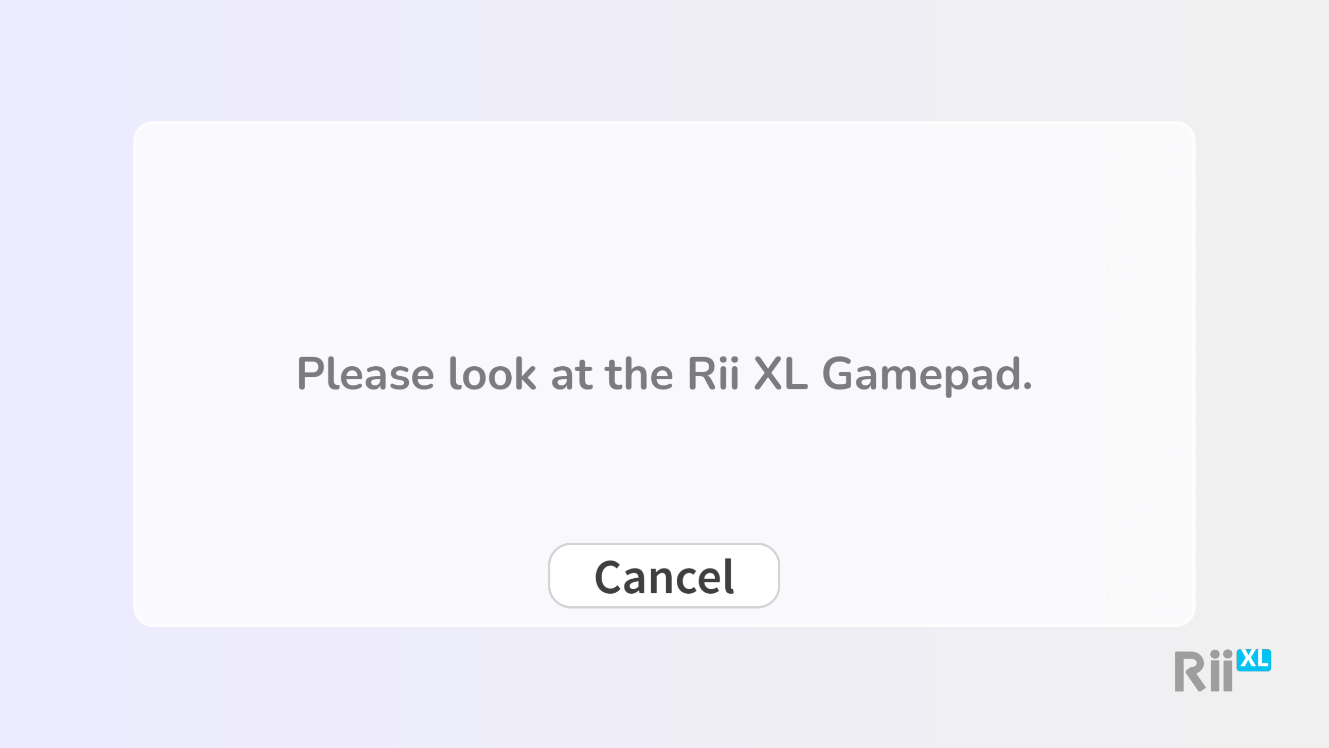 The TV screen after a successfull connection